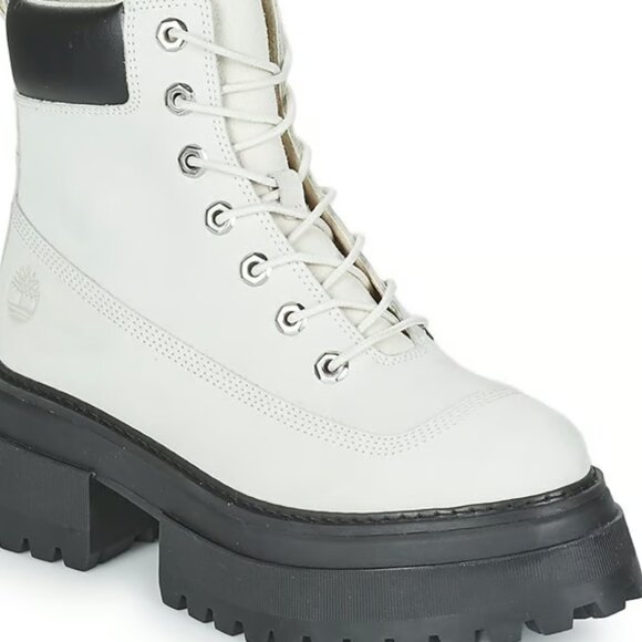 Timberland Sky 6 In Lace Up White Women Boots Size 9 - Picture 5 of 12
